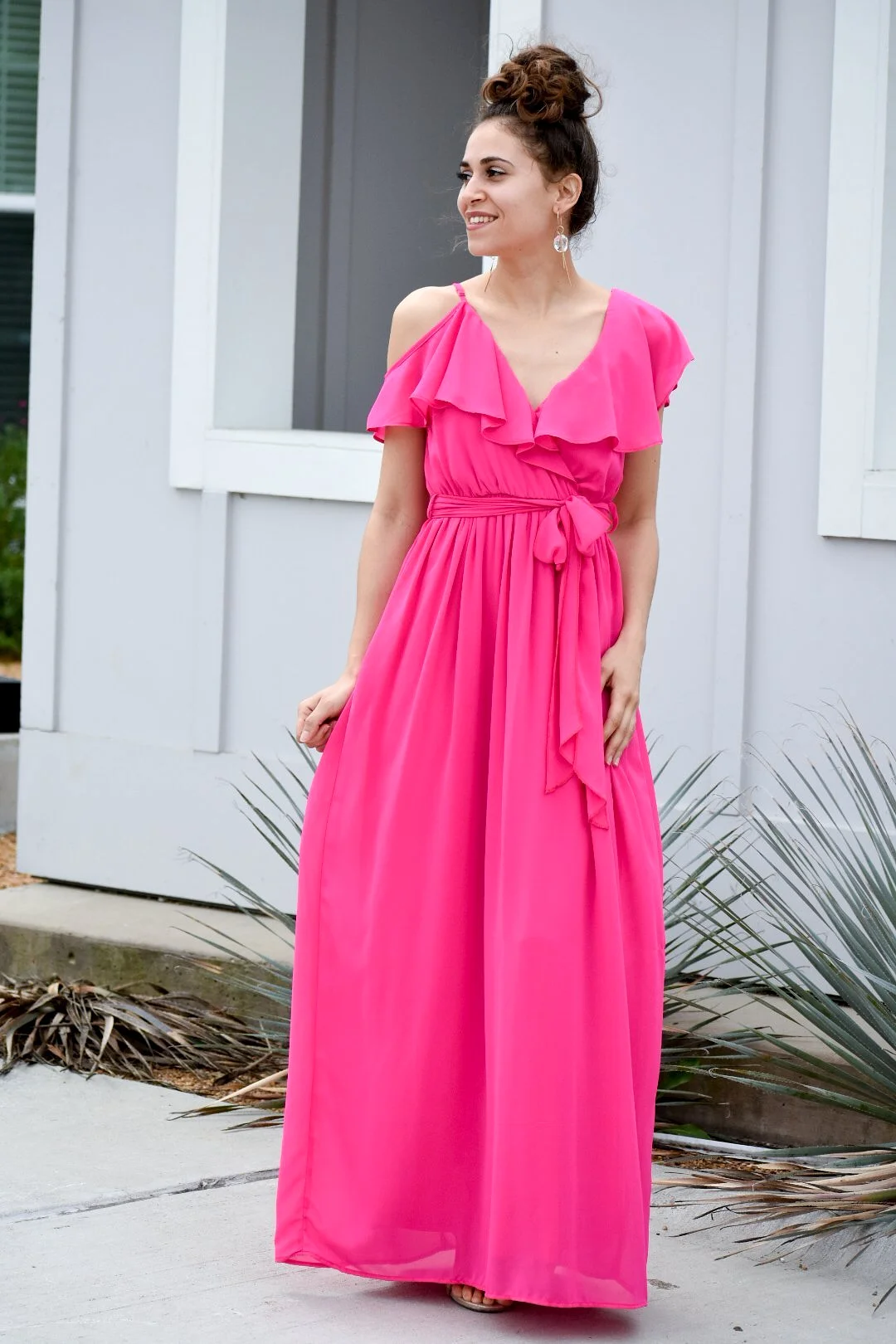 You Make It Beautiful Fuchsia Maxi Dress