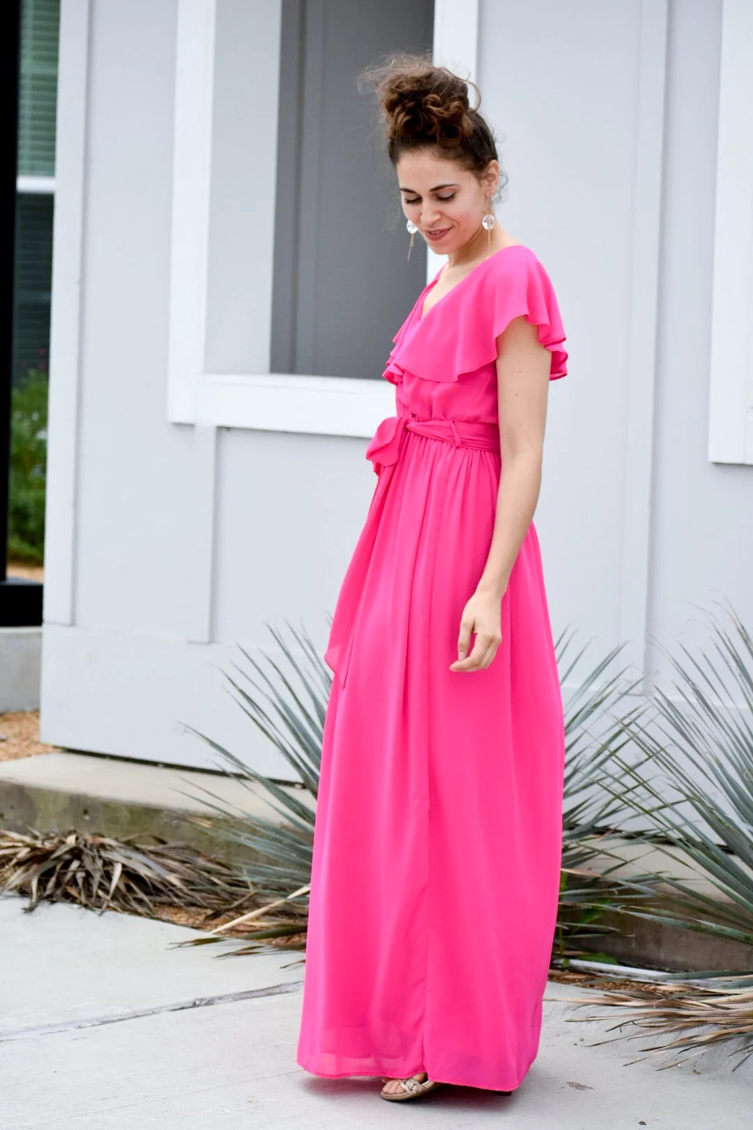 You Make It Beautiful Fuchsia Maxi Dress