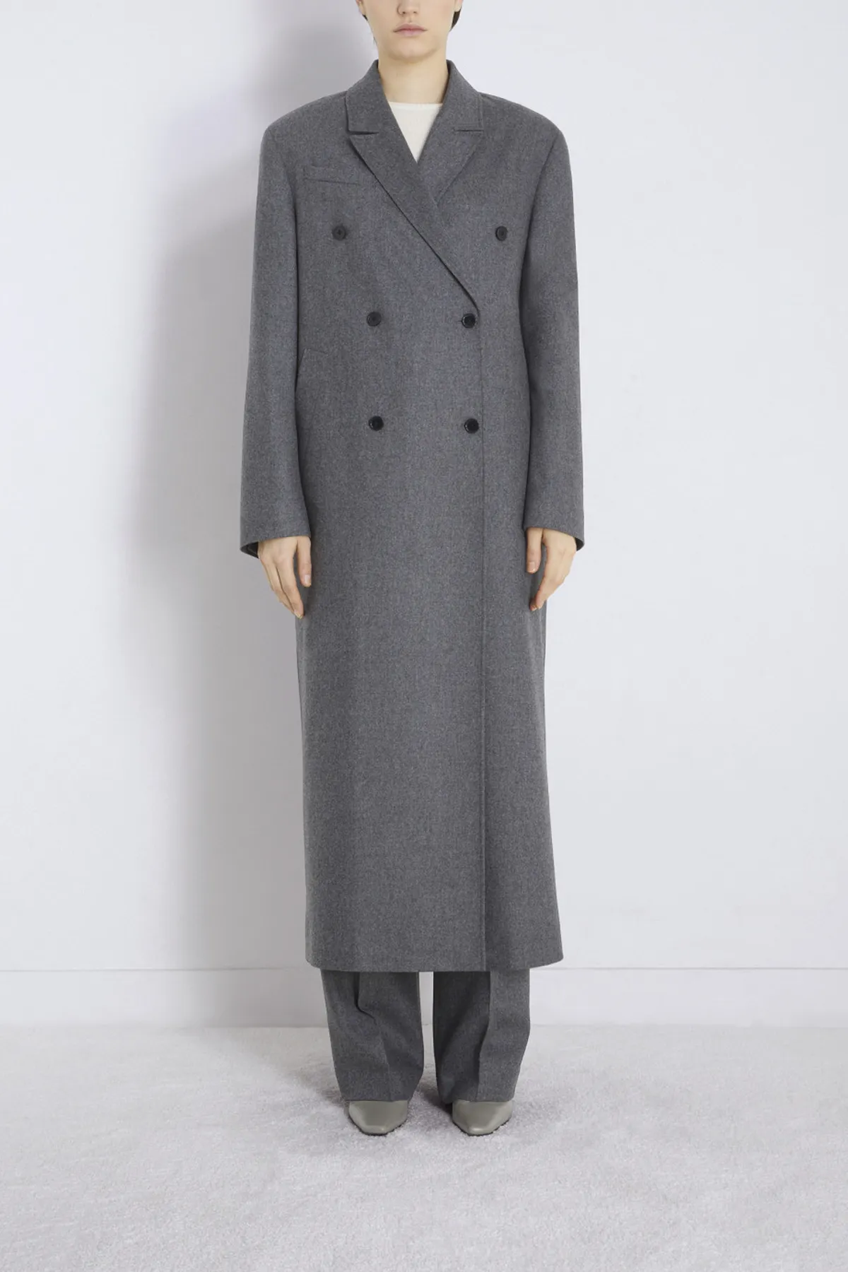 Zeno Flannel Maxi Coat